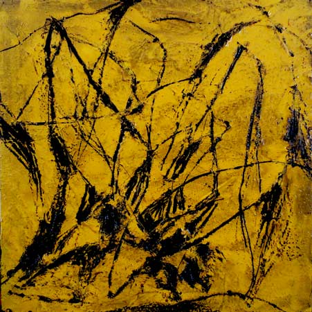 Erik Bennink Black Line on Yellow