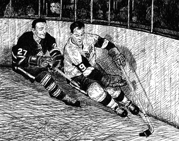 Gordie Howe-Frank Mahovlich